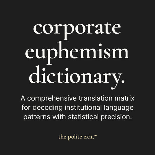 corporate euphemism dictionary